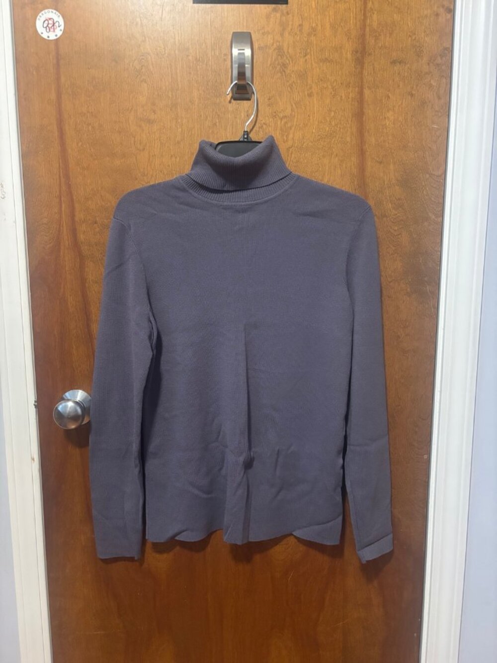Anne Klein Turtleneck Sweater Slate NWT M